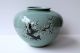 Vintage Chinese Crackled Porcelain Vase W/ Painted Flowers Vases photo 6