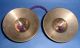 Pair Of Small Oriental Cast Brass Cymbals With Dragons Other photo 2