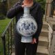 Fine Huge Antique 19thc Chinese Porcelain Blue & White Moon Flask 45 Cm Vases photo 1