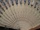 Vintage Japanese Fan Ivory Lace Bamboo Mother Of Pearl & Bone Fans photo 1