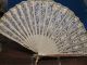 Vintage Japanese Fan Ivory Lace Bamboo Mother Of Pearl & Bone Fans photo 4