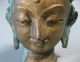 Sino Tibetan? Northern India? Himalayan Brass Head Of Buddha Ca.  Early 20th C. Buddha photo 3