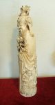 Antique Large Chinese Carved Bone Faux Ivory Of Immortal / God Marked Other photo 4