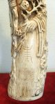 Antique Large Chinese Carved Bone Faux Ivory Of Immortal / God Marked Other photo 6