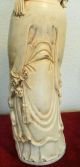 Antique Large Chinese Carved Bone Faux Ivory Of Immortal / God Marked Other photo 8