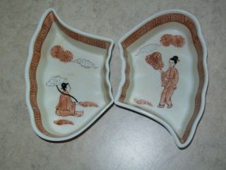 Set Of 2 Handpainted Bowls From Hong Kong,  Overjoy photo