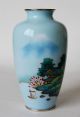 Quality Japanese Cloisonne Vase With Wireless Mount Fuji Vases photo 1