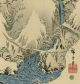 Hiroshige - Japanese Woodblock Print Kiso Snow Triptych Prints photo 6