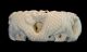 Old Chinese Hand Carved Ox Bone Bangle Bracelet 30mm Width Bracelets photo 2
