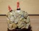 Antique 19c Double Gourd Asian Chinese Opal Coral Snuff Bottle Snuff Bottles photo 2