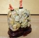 Antique 19c Double Gourd Asian Chinese Opal Coral Snuff Bottle Snuff Bottles photo 3