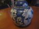 Antique Chinese Kangxi Blue & White Ginger Vase Pot Jar 1662 - 1722 Double Circle Vases photo 5