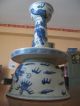 Rare Large Chinese Blue And White Candlestick Ming Dynasty Period (1368 - 1644) Vases photo 7