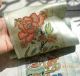 Antique Old Silk Panel Chinese China Embroidery Hand Made Decorative Flowers Jar Other photo 1