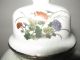 Antique White And Gold Hand Painted Bird Vase With Lid Marked Red Vases photo 1