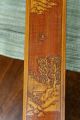 Rare Pair Of Chinese Hardwood Scroll Weights With Carved Bamboo On Top Paintings & Scrolls photo 8
