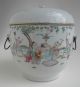 Antique Chinese Famille Rose Vase Or Bowl With Bronze Earrings. Vases photo 2