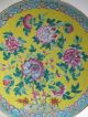 Huge Antique Chinese Famille Rose Dish Or Plate Vases photo 1