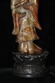 Antique Carved Soapstone And Gilt Quanyin Figure Kwan-yin photo 3