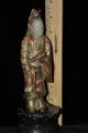 Antique Carved Soapstone And Gilt Quanyin Figure Kwan-yin photo 6