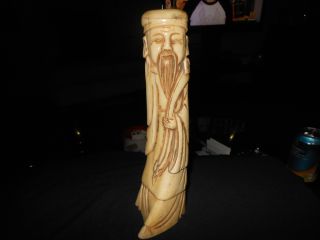 Antique Chinese Carved Ox Bone 