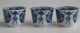 Set Of Three Antique Chinese Porcelain Teacups Or Winecup. Vases photo 1