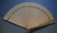 Gorgeous 19th Century Cantonese Chinese Brise Fan Carved Sandalwood Fans photo 2