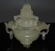 Chinese Jade Hand Carved,  Statue (five Rings Dragon Vase) 1090g Height15cm Other photo 5