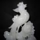 1560g Chinese Carved Afghanistan Jade Statues - - Phoenix Peony Carving Other photo 2