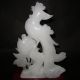 1560g Chinese Carved Afghanistan Jade Statues - - Phoenix Peony Carving Other photo 4