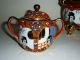 Antique Japanese Tea Pot & Creamer & Sugar Bowl Set Moriage? Teapots photo 6
