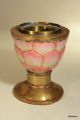 Chinese Antique Opium Lamp Porcelain & Metal Porcelain photo 4