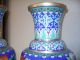 Chinese Antique Cloisonne Large Pair Of Vases - Phoenix/peony Intricate Design Vases photo 4