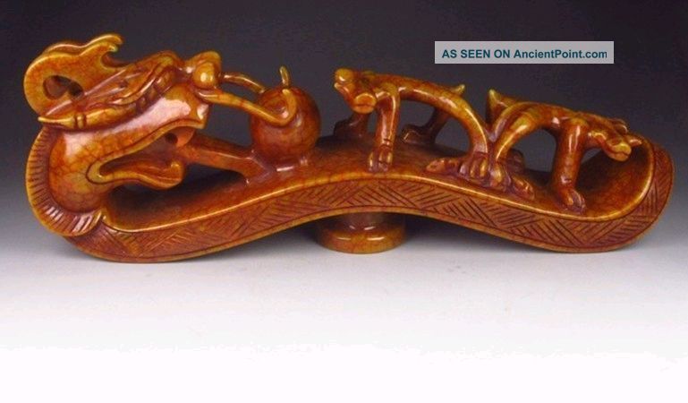 Rare Antique Chinese Ald Jade Ruyi Scepter 