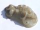 Antique Chinese White Jade Carved Ornament With Qilin Belt Buckle Sword Garnish Other photo 4