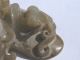Antique Chinese White Jade Carved Ornament With Qilin Belt Buckle Sword Garnish Other photo 7