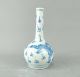 A Very Fine Chinese 19c Blue&white Bladder Vase - Tongzhi Vases photo 4