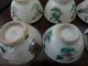 6 Old Tiny Colourful Chinese Porcelain Liquor Cups Glasses & Cups photo 3