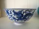 Chinese Blue And White Dragon Bowl - Signed On Base With 6 Character Bowls photo 4