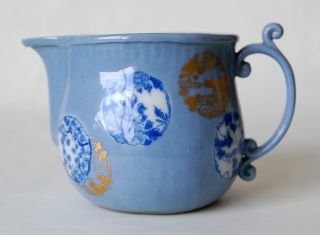 Very Fine Japanese Seto Porcelain Jug Marked Kawamoto Hansuke Meiji Period photo