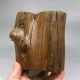 Eaglewood Wood Tree Trunk Carved Brush Pot More Than 300 Years Old Brush Pots photo 10