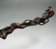 19th C Chinese Antique Bronze Ruyi Scepter Inlay Hetian Jade Green Spinach Jade Other photo 5