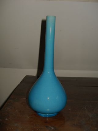 Antique Blue Glaze Chinese Vase photo