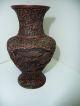 Very Old Antique Chinese Import Cinnabar Lacquer Vase Vases photo 6