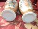 Vint.  Antique Stunning Pair Of Rose Famille Porcelain Vases 10 Inches Tall Vases photo 7