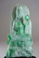 Fine Chinese Carved Jadeite Guan - Yin, ,  20th Century Early Kwan-yin photo 2