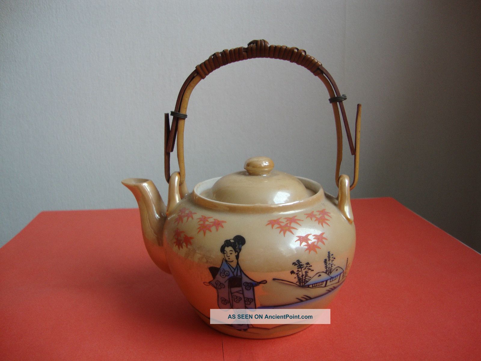 Japanese Eggshell Tea Pot Porcelain photo