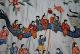 Chinese Silk Embroidered Figural Festive Procession Wall Hanging Panel Dragons Robes & Textiles photo 6