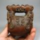 19 Th C Chinese Boxwood Wood Finely Craved Dragon Head Temple Block Dragons photo 3