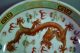 19th Century Antique Chinese Porcelain Plate Double Dragon Guangxu Mark Plates photo 6
